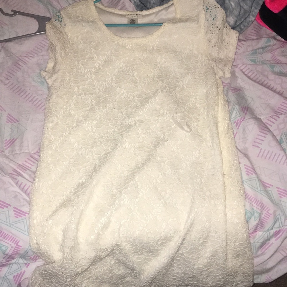 Lace white dress